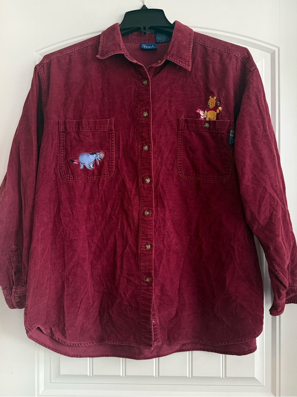 Vintage Winnie the Pooh Corduroy Button Down Shirt